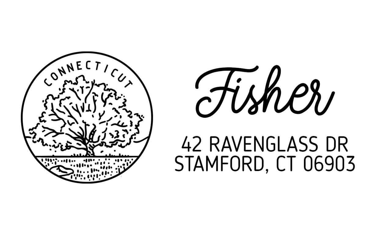 Connecticut Address Stamp