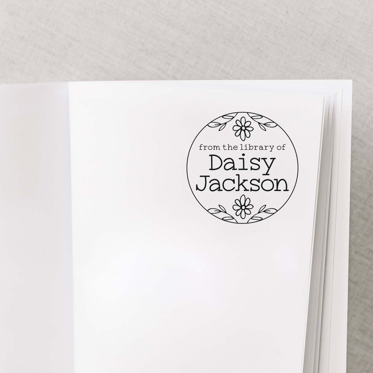 Daisy Book Stamp