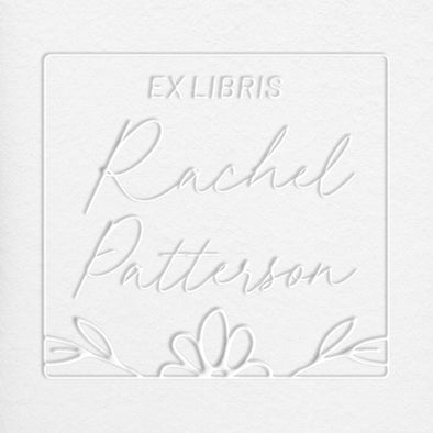 Personalized Black Monogram or Ex Libris Book Embosser