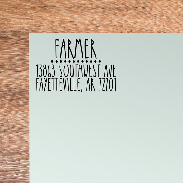 Farmer Address Stamp