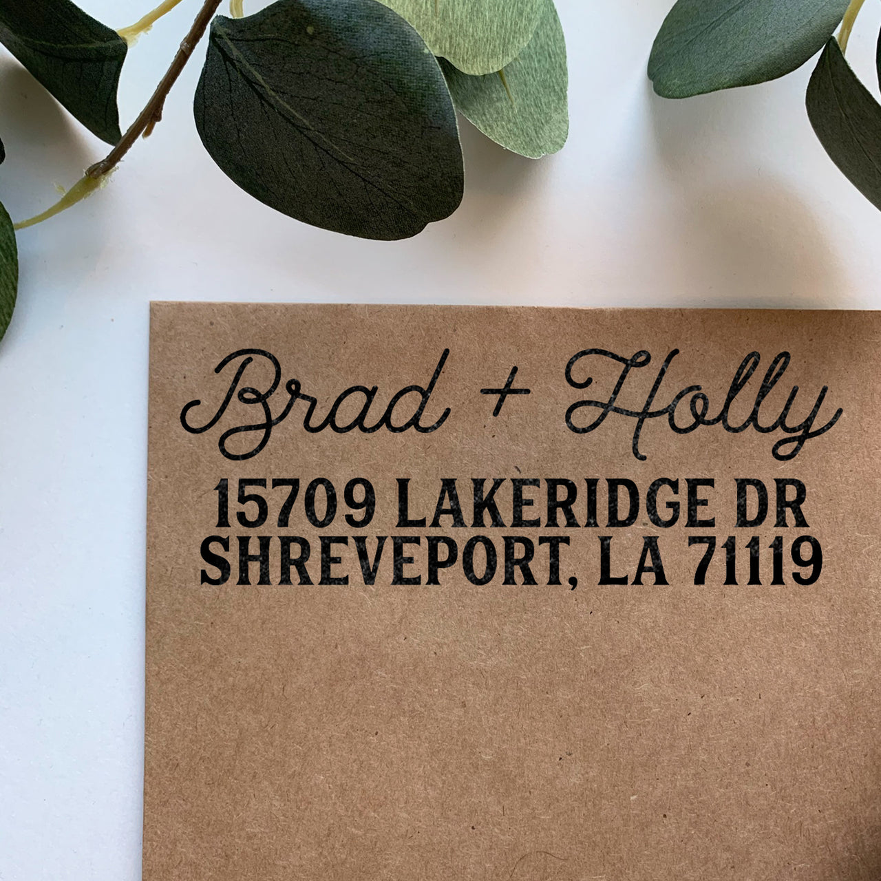 Fixer Couple Address Stamp