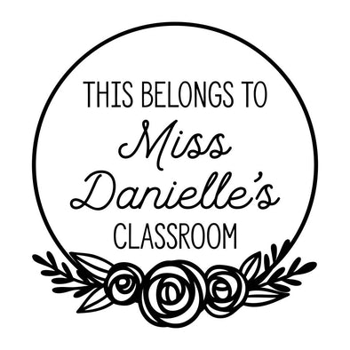 Floral Classroom Stamp
