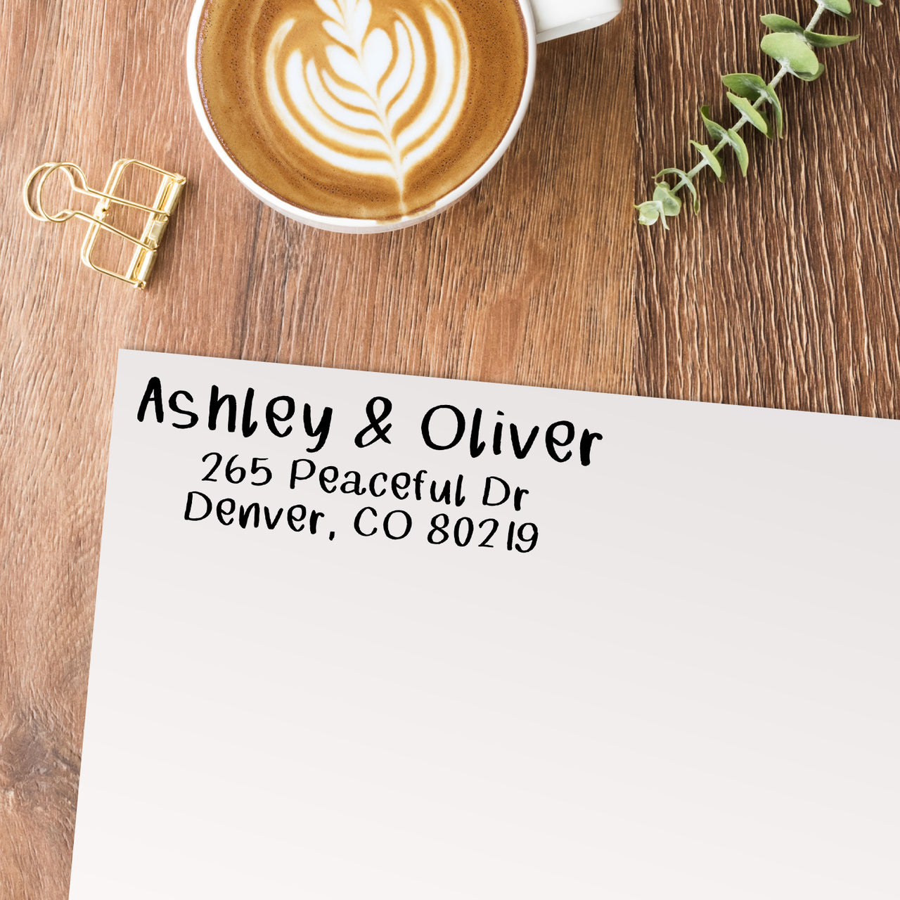 Fun Couple Address Stamp