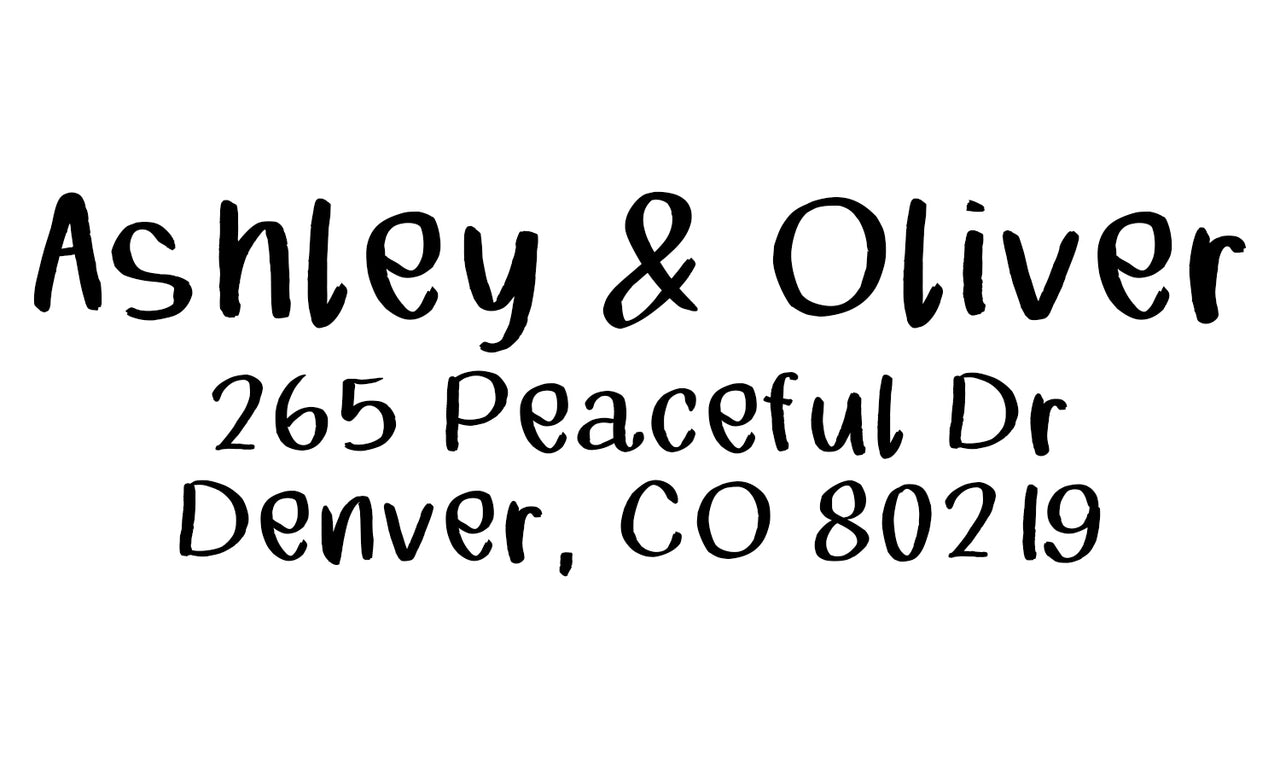 Fun Couple Address Stamp