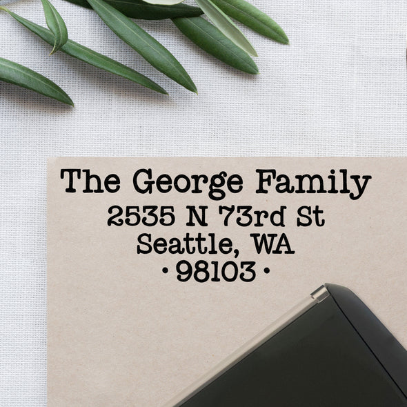 George Address Stamp