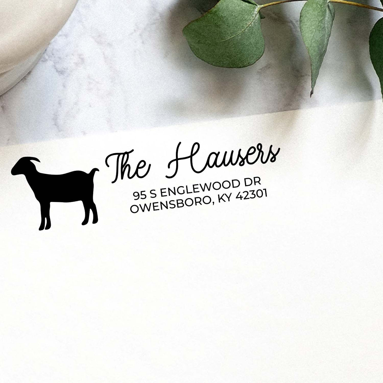 Goat Address Stamp