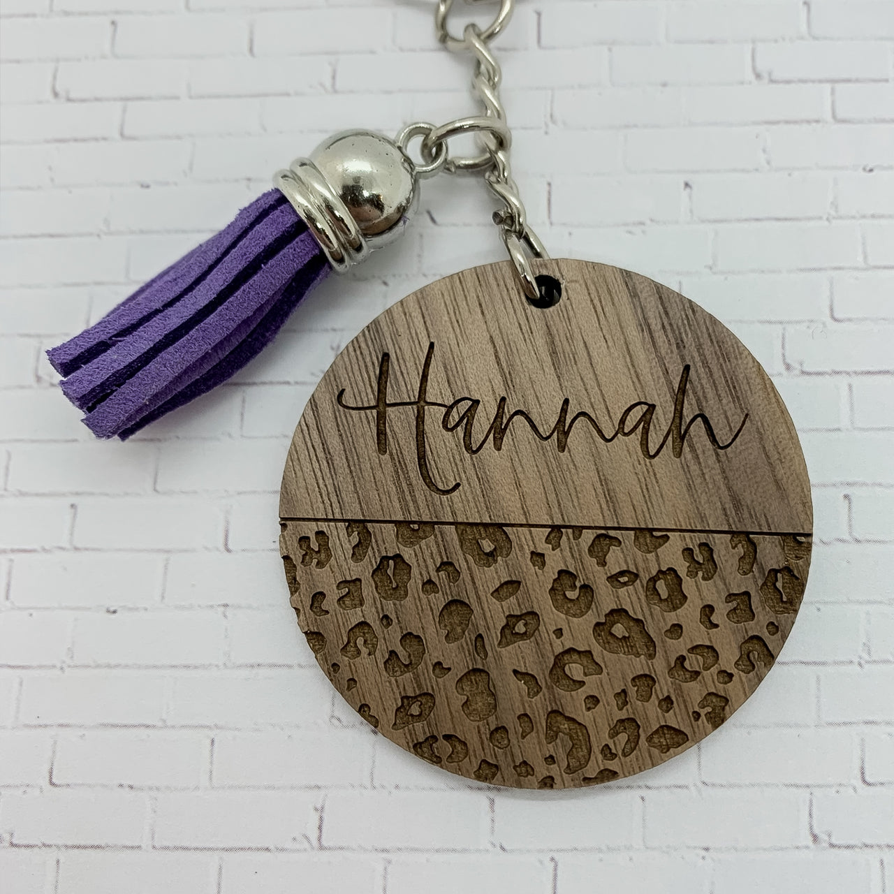 Leopard Print Keychain