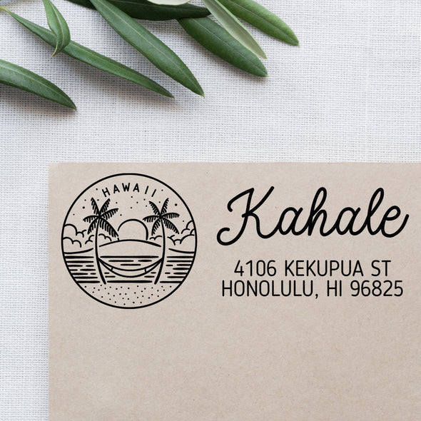 Hawaii Address Stamp