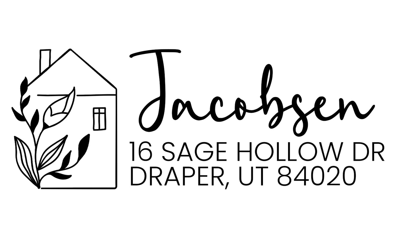 Cozy Home Address Stamp