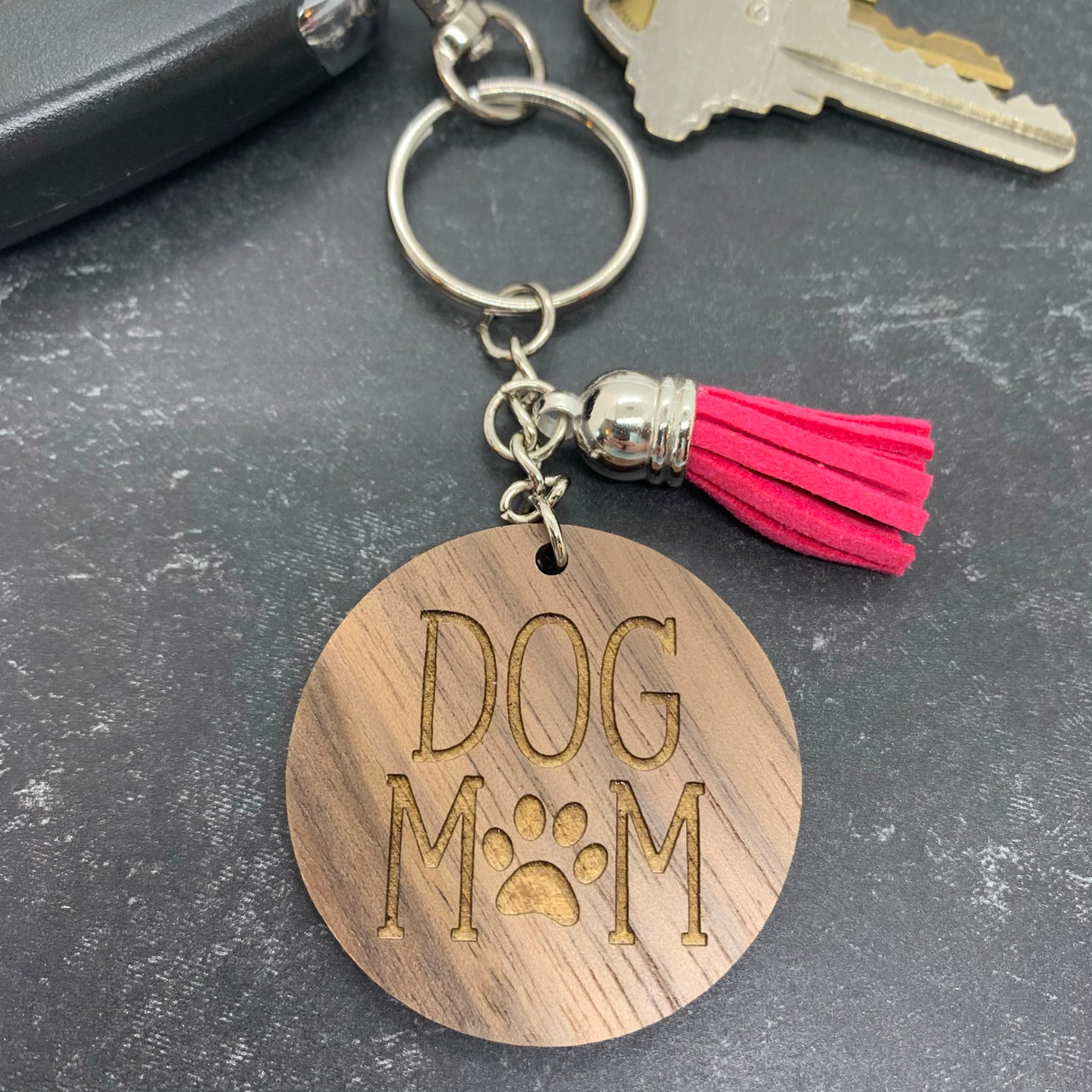 Dog Mom Keychain