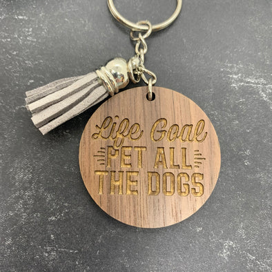 Pet All The Dogs Keychain