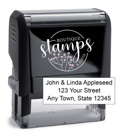 3 Line Address Stamp