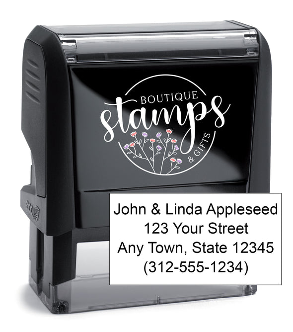 4 Line Address Stamp