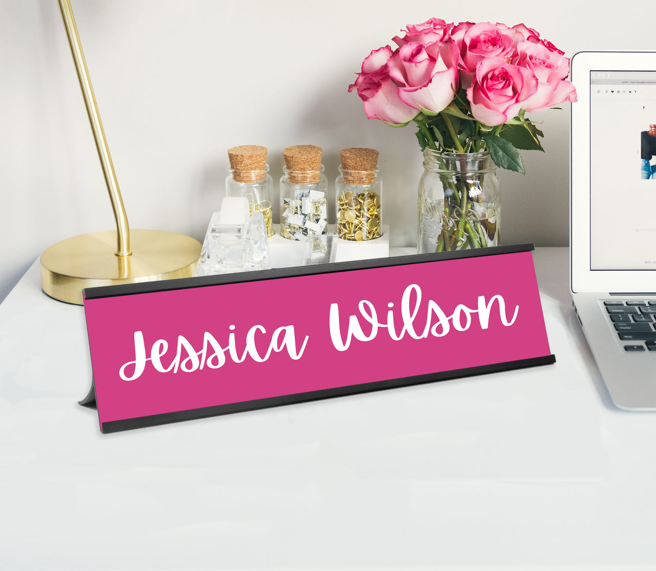 Custom Desk Plate