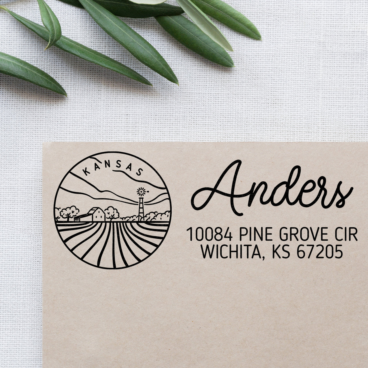 Kansas Address Stamp