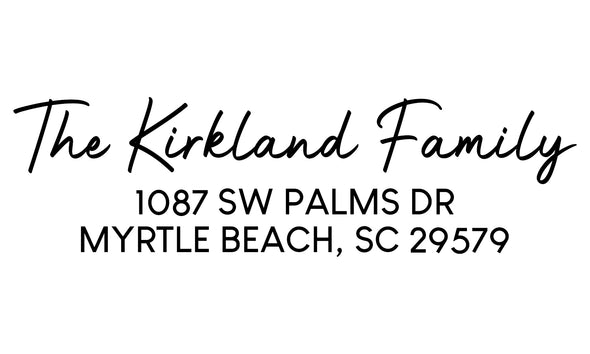 Kirkland Address Stamp
