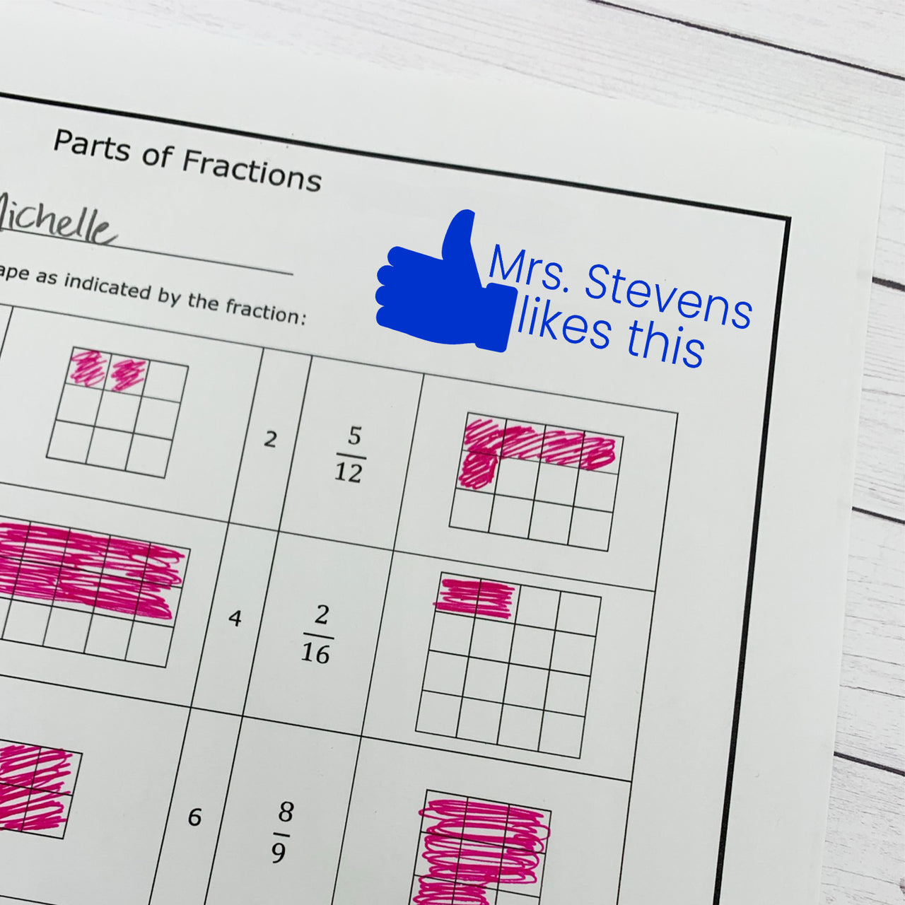 Likes This Teacher Stamp