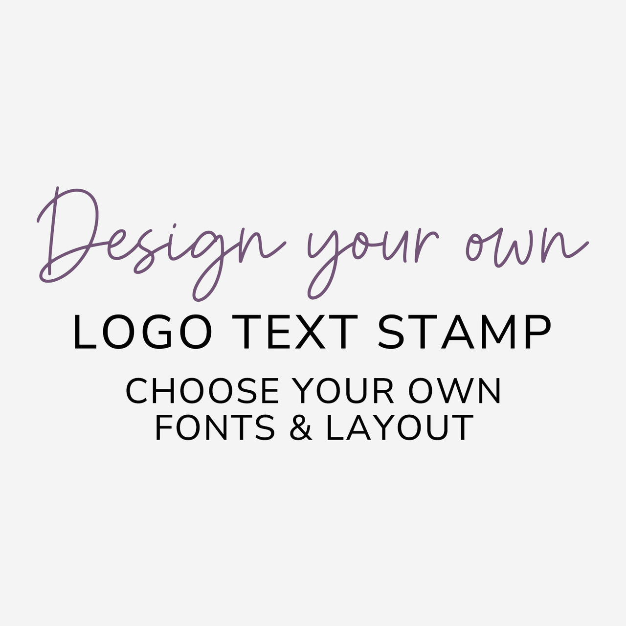 Logo Text Stamp
