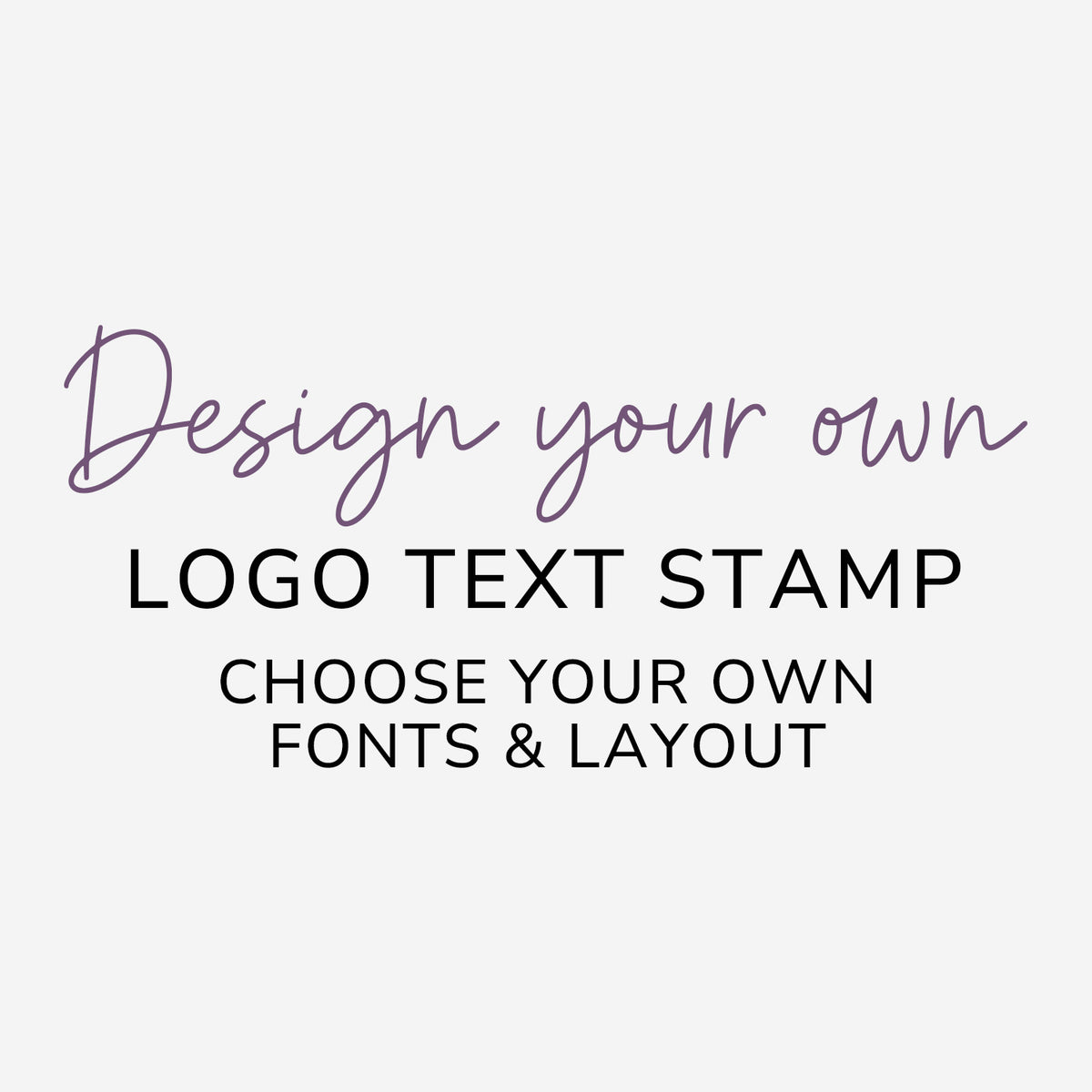 Logo Text Stamp Boutique Stamps & Gifts