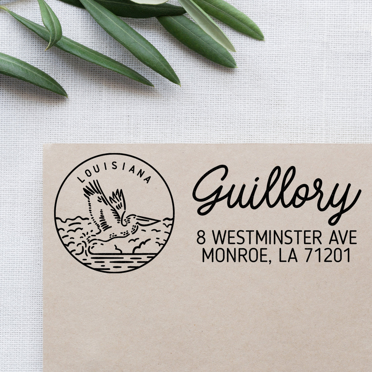 Louisiana Address Stamp
