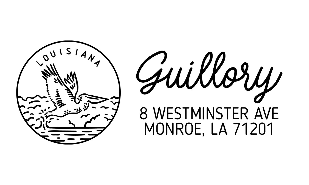 Louisiana Address Stamp