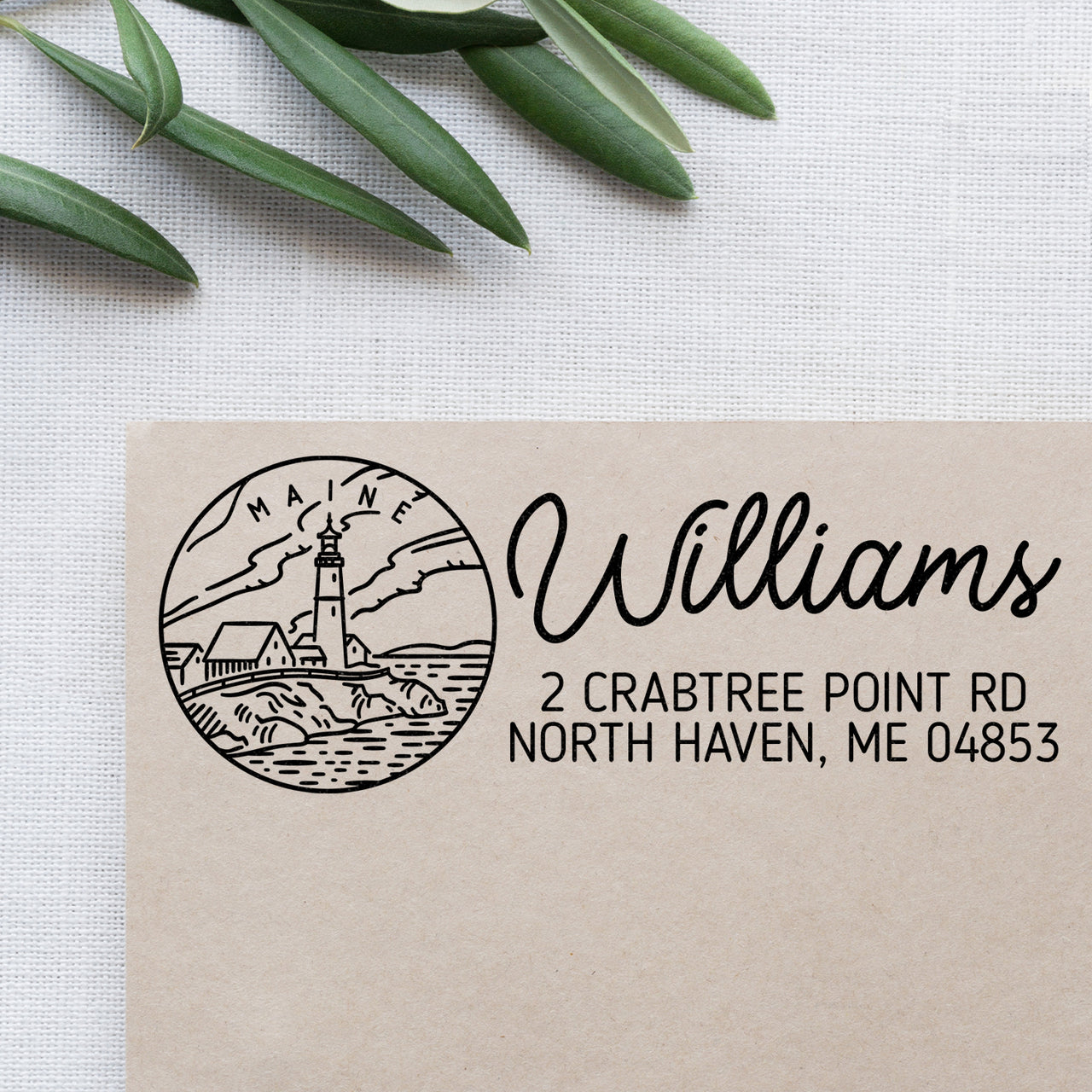 Maine Address Stamp