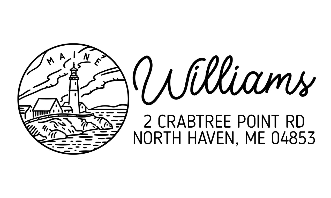 Maine Address Stamp