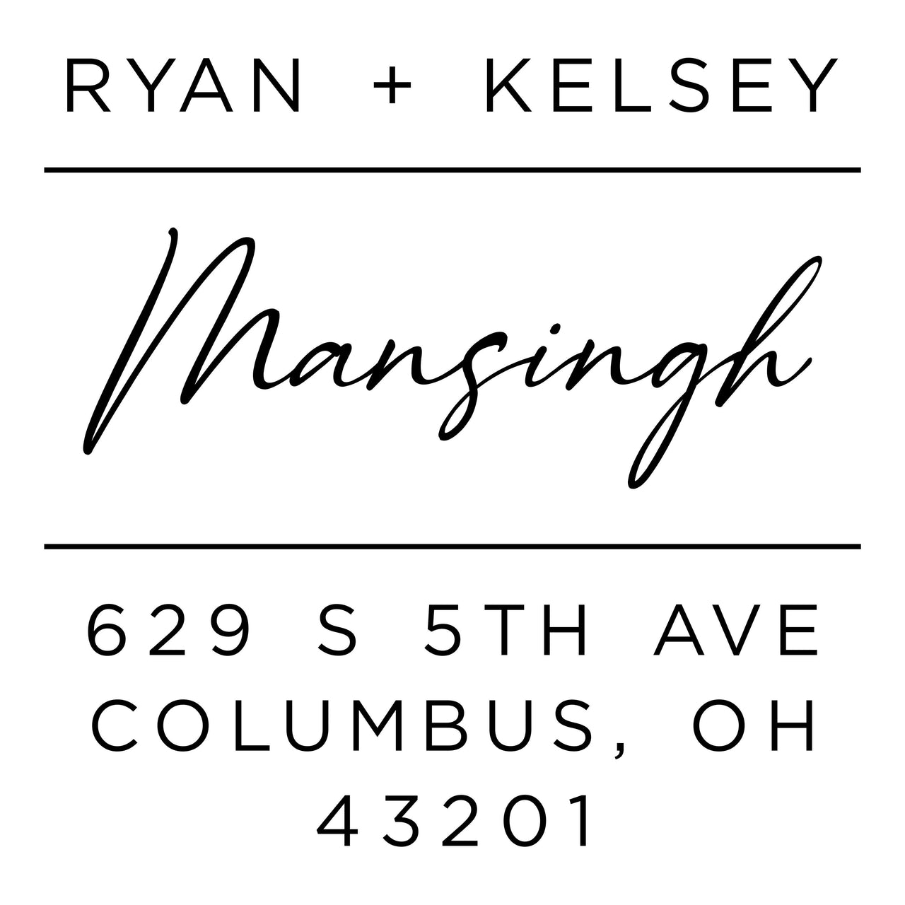 Mansingh Address Stamp
