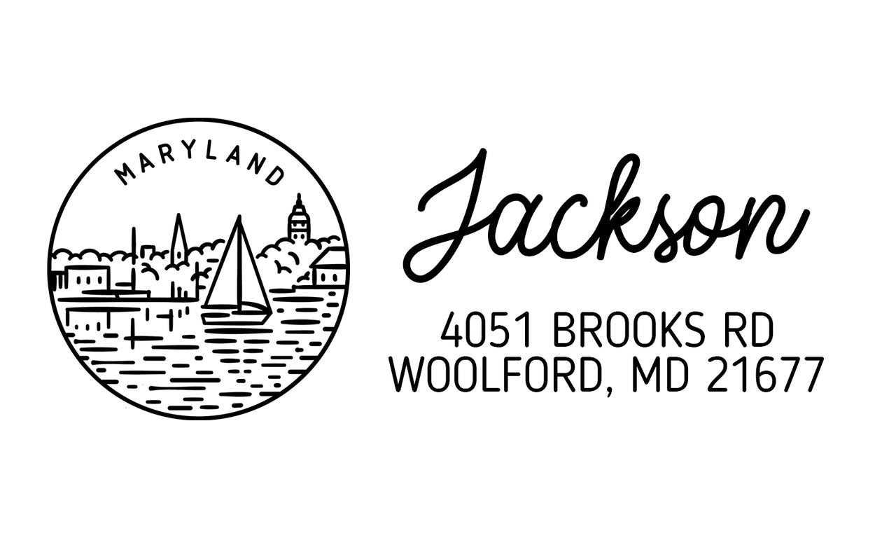 Maryland Address Stamp