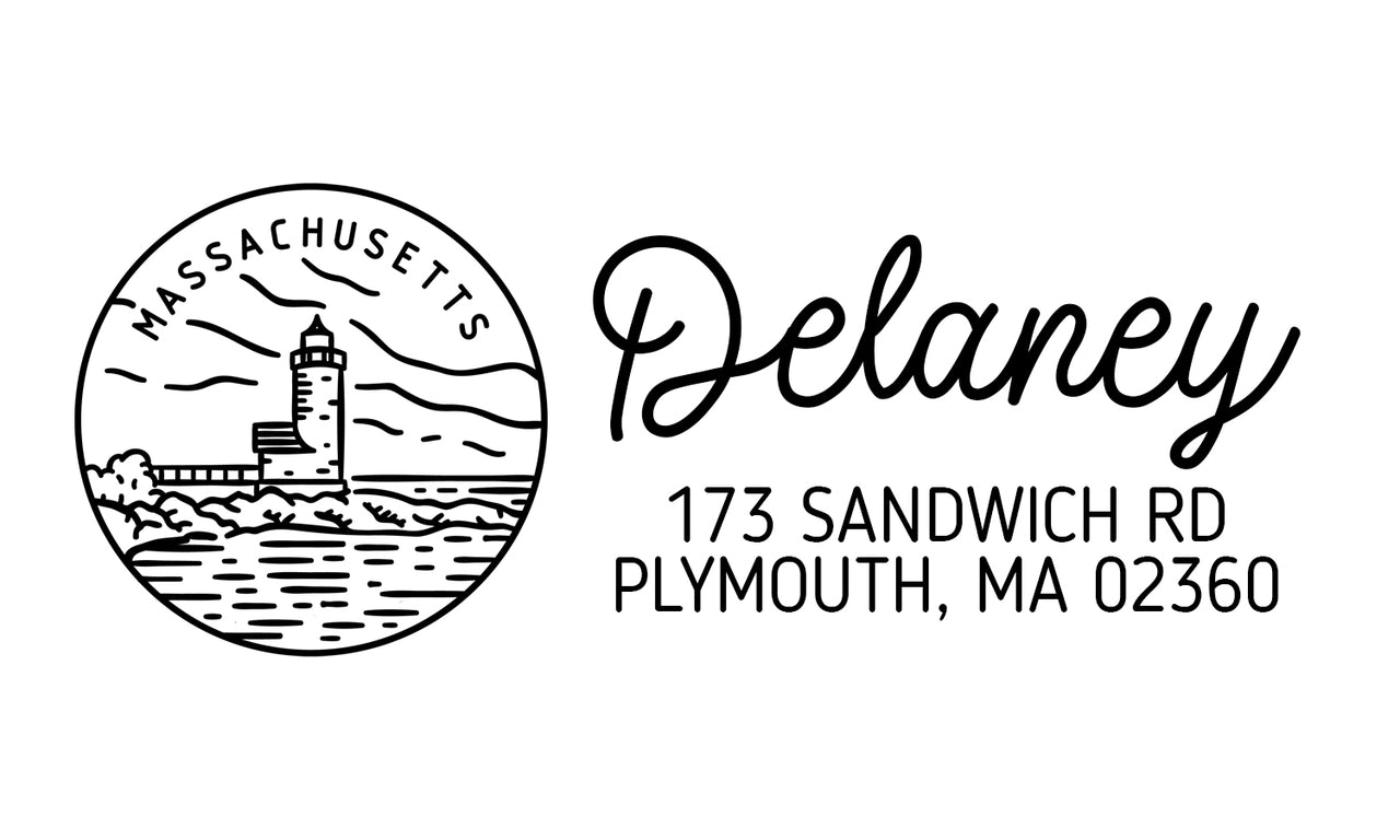 Massachusetts Address Stamp