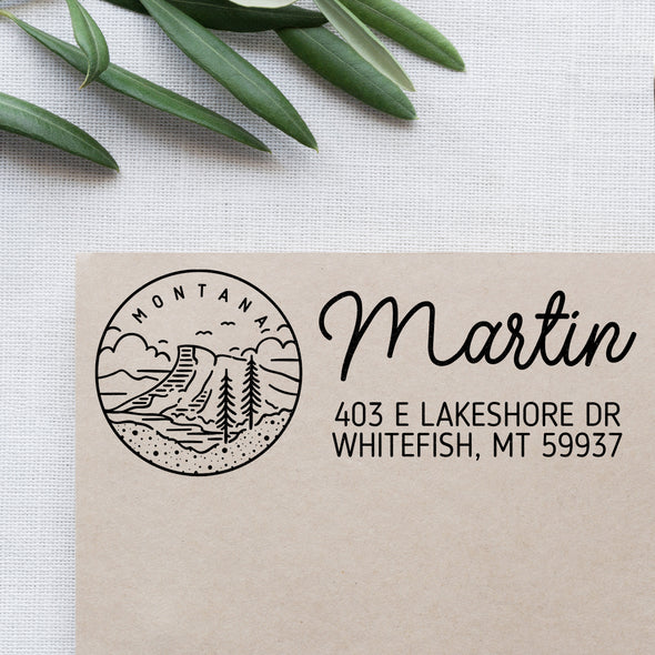 Montana Address Stamp