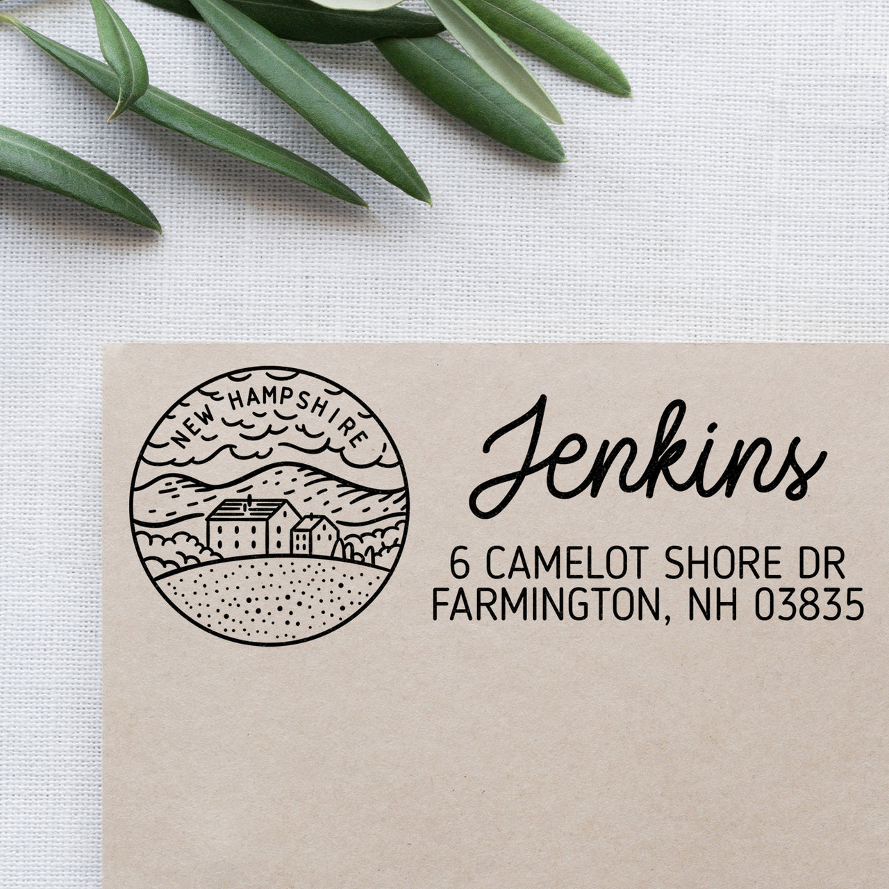 New Hampshire Address Stamp