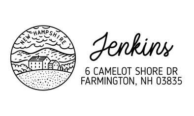 New Hampshire Address Stamp