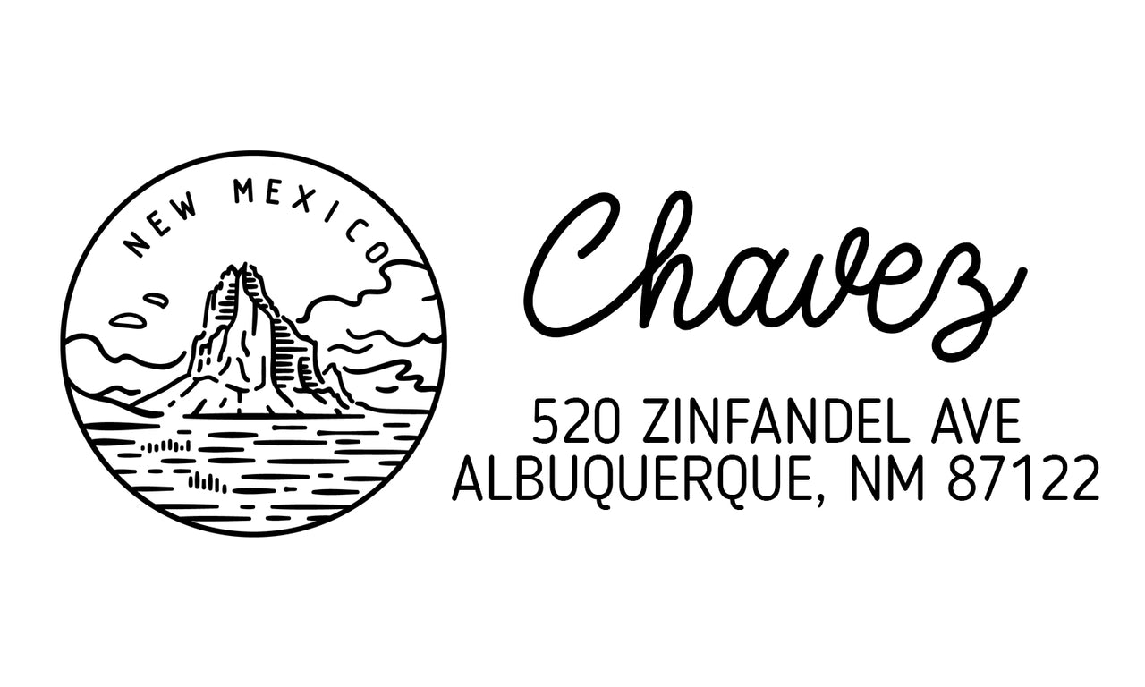 New Mexico Address Stamp