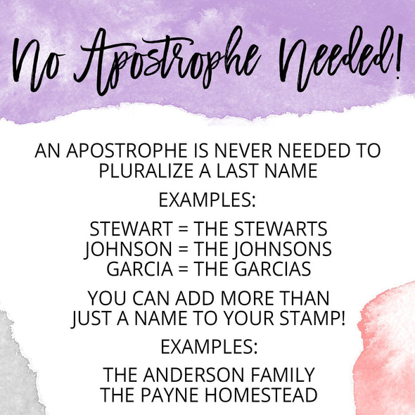 The Anderson Family Address Stamp