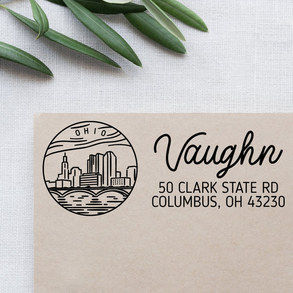 Ohio Address Stamp