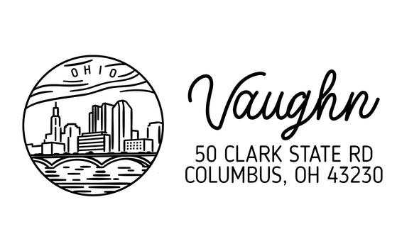 Ohio Address Stamp