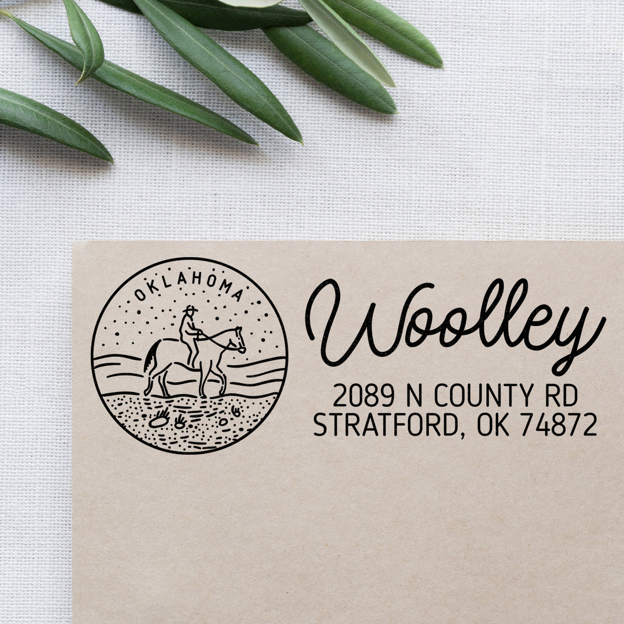 Oklahoma Address Stamp