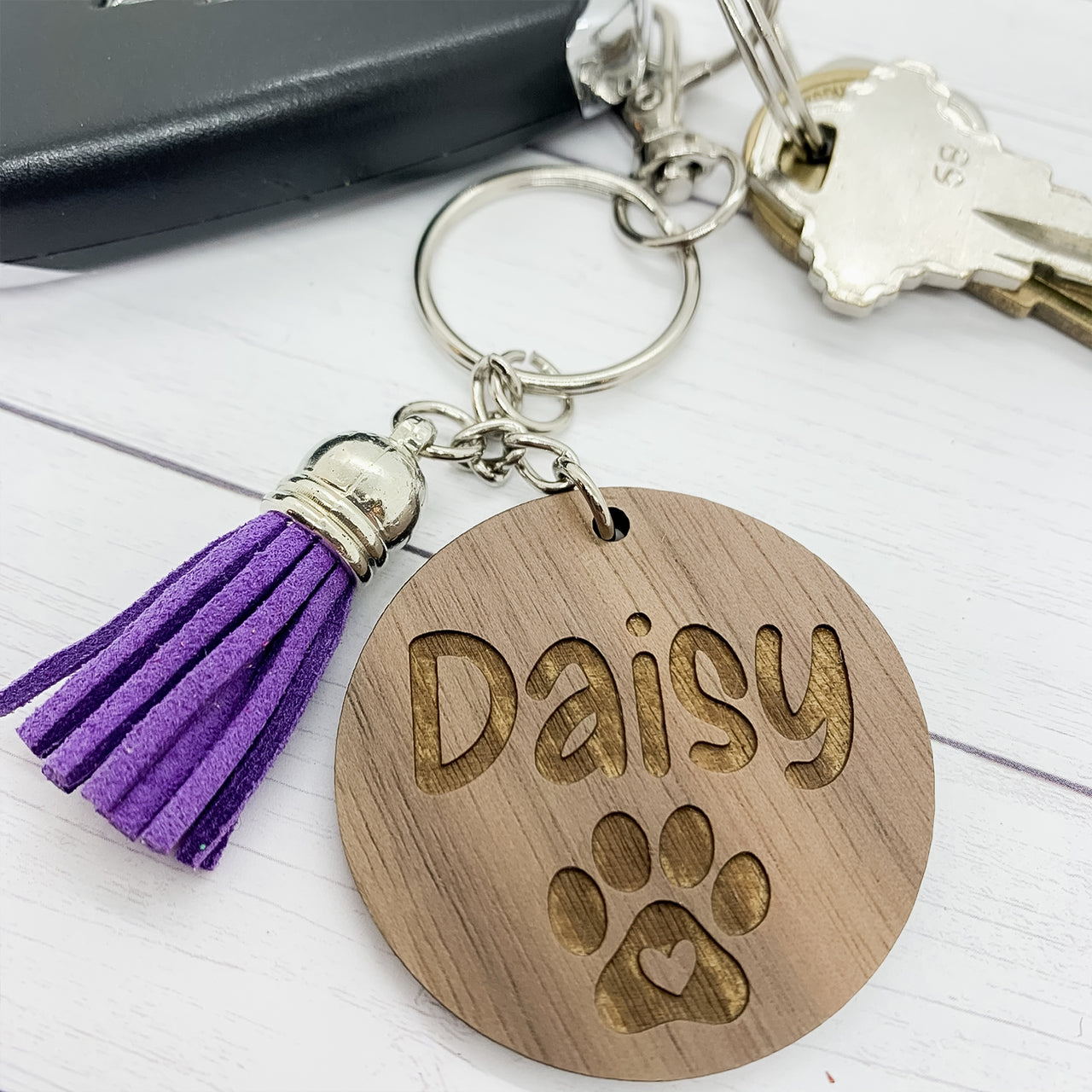Paw Print Keychain