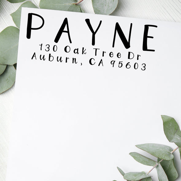 Payne Address Stamp
