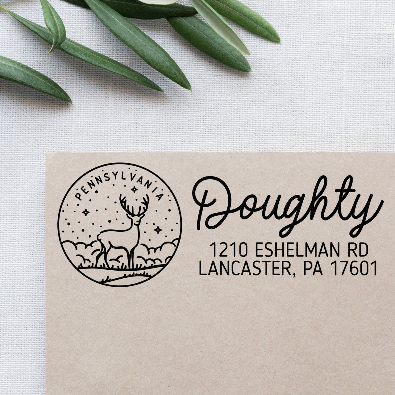 Pennsylvania Address Stamp