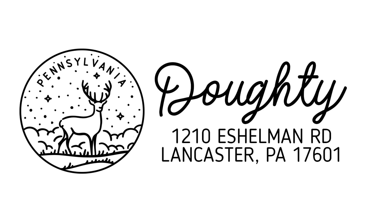 Pennsylvania Address Stamp