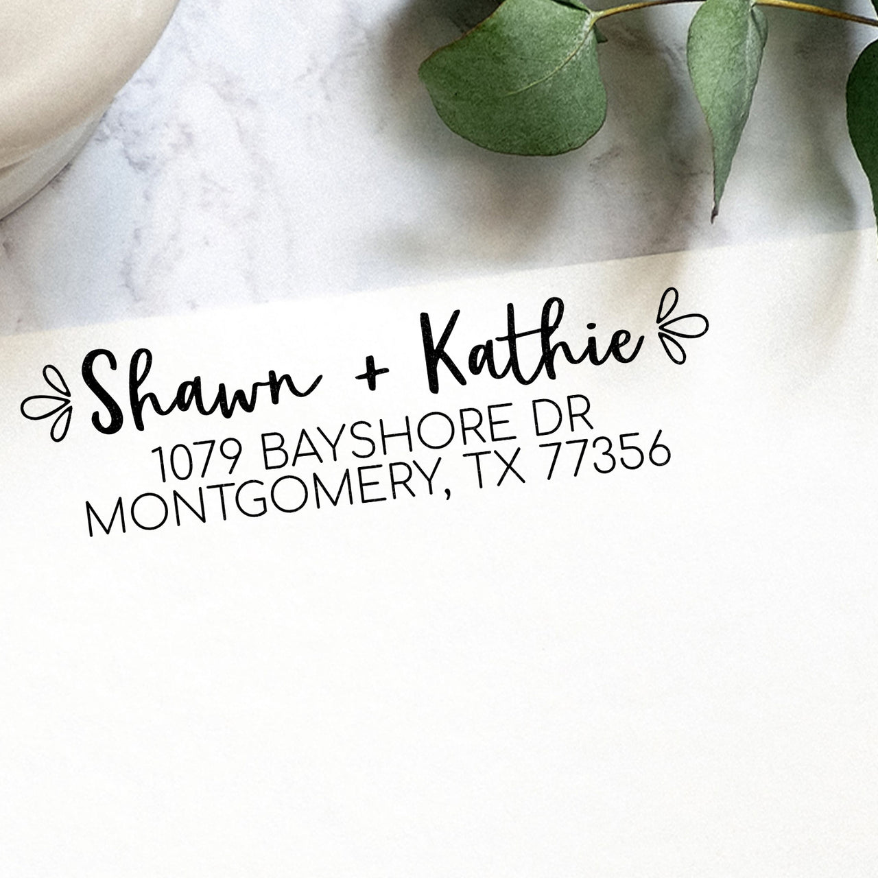 Perfect Couple Address Stamp