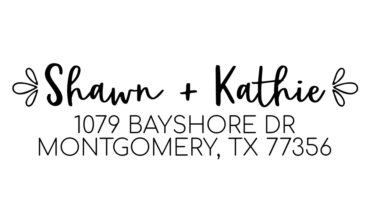 Perfect Couple Address Stamp