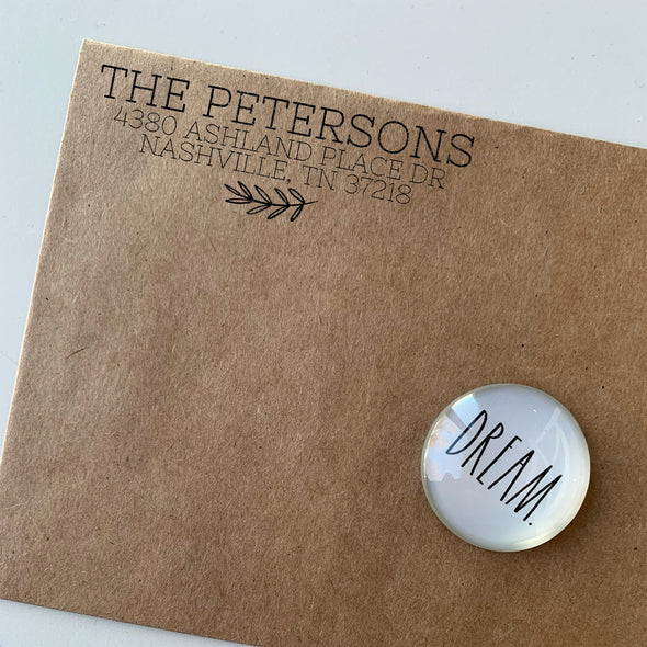 The Petersons Address Stamp