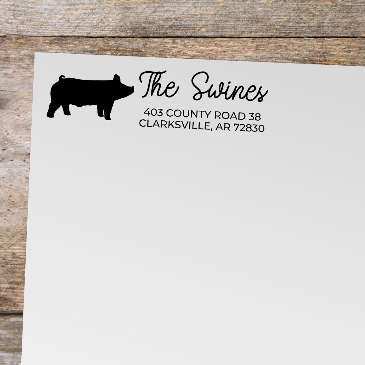 Pig Address Stamp