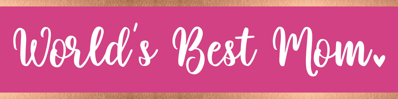 World's Best Mom Desk Plate
