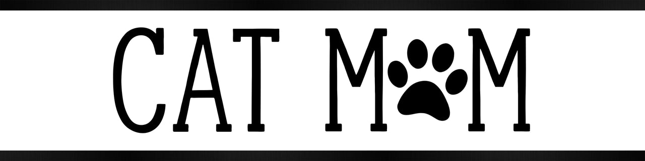 Cat Mom Desk Plate