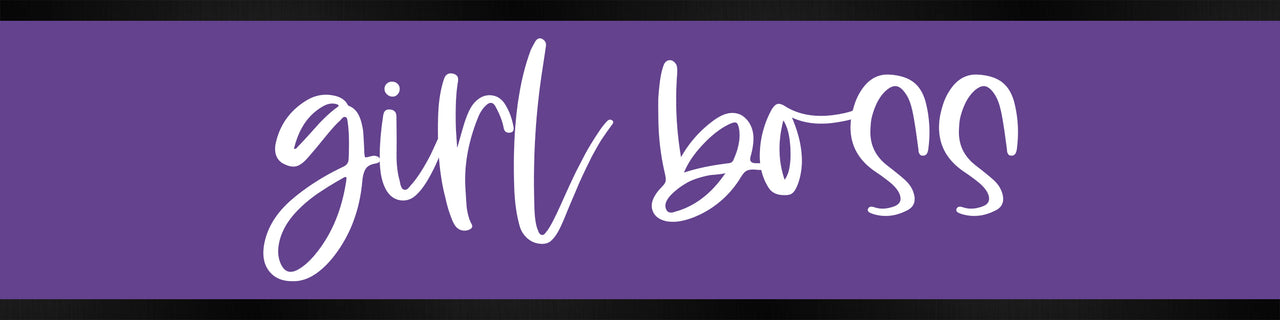 Girl Boss Desk Plate