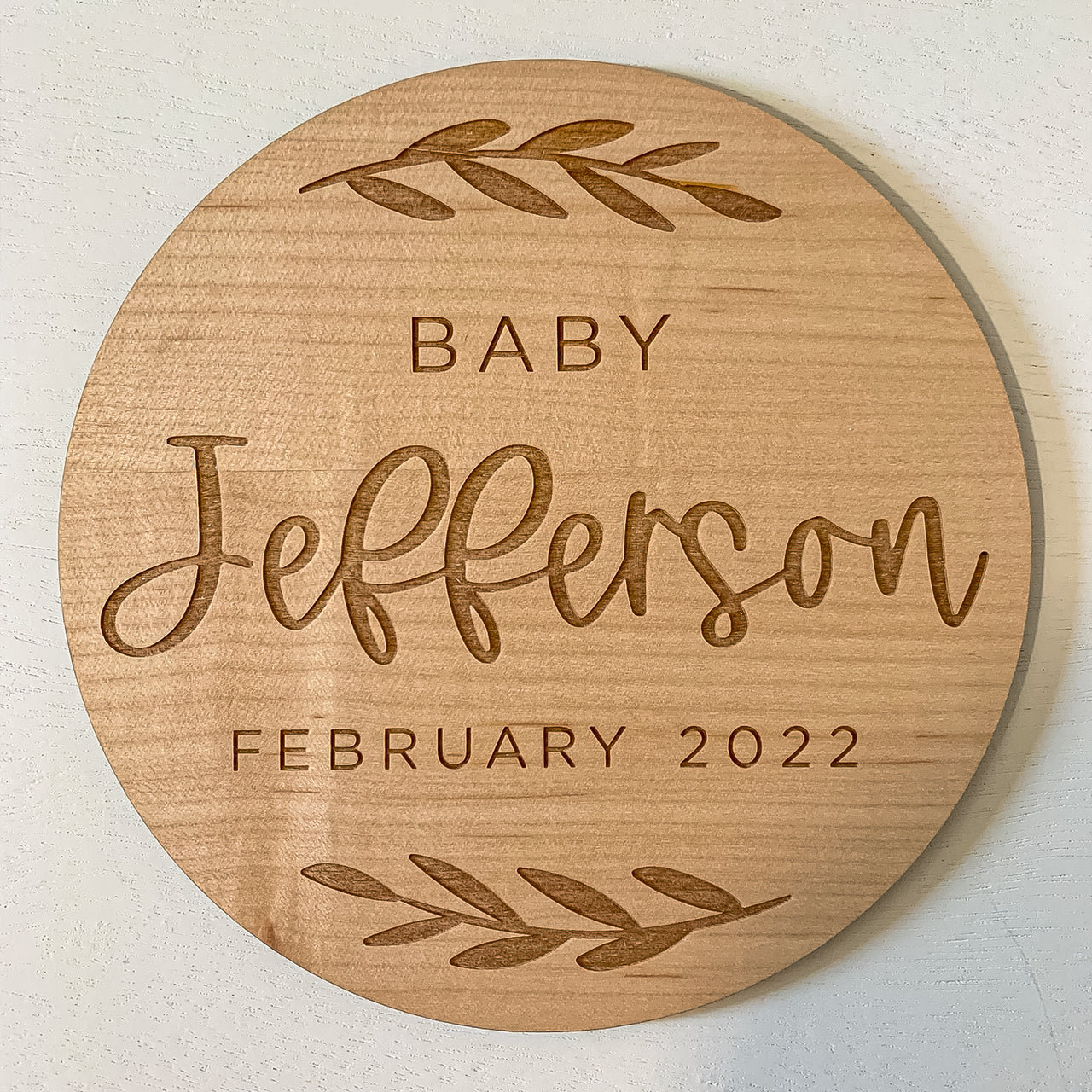 Pregnancy Announcement Wood Sign